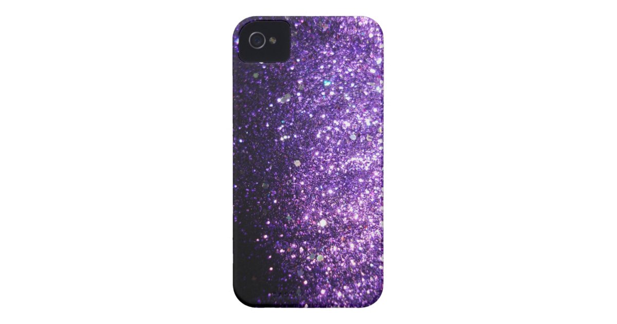 Violet Purple iPhone Sparkle Glitter Case | Zazzle