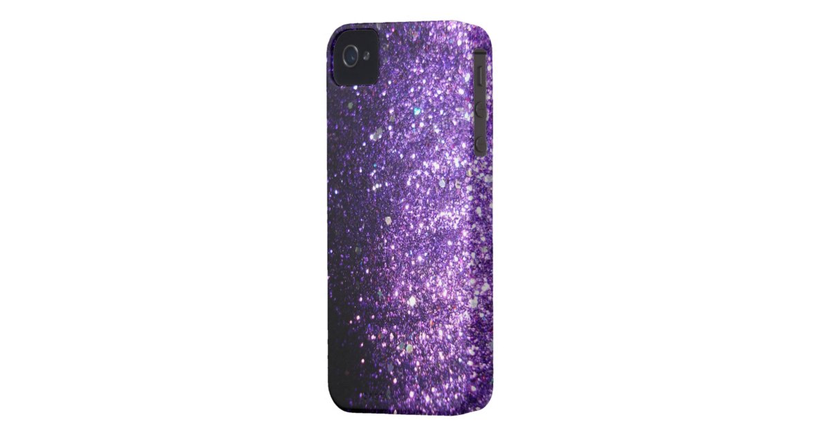 Violet Purple iPhone Sparkle Glitter Case | Zazzle