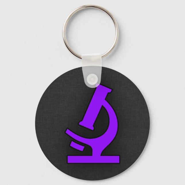 Violet Purple Microscope Keychain (Front)
