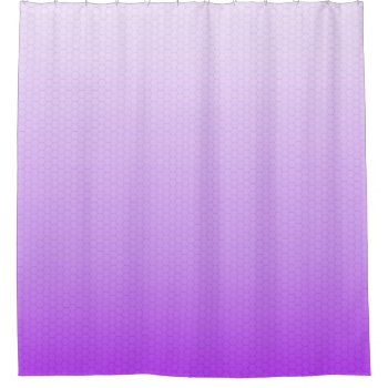 Violet Purple Ombre Classy Gradient Hexagon Grid Shower Curtain by ShowerCurtain101 at Zazzle