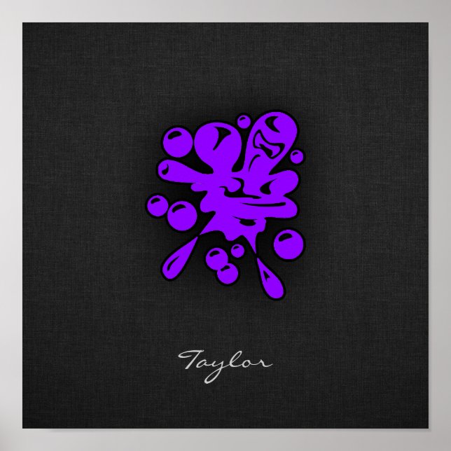 Violet Purple Paintball Poster (Front)