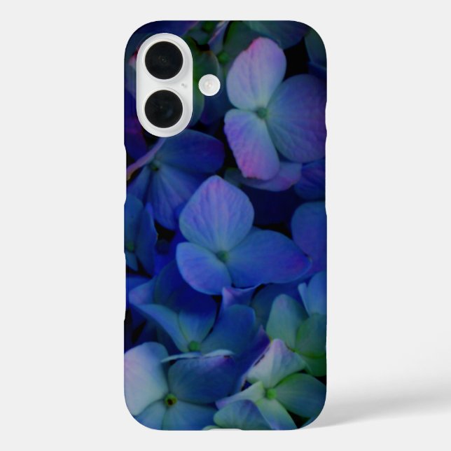 Violet purple pink blue hydrangeas flower floral Case-Mate iPhone case (Back)