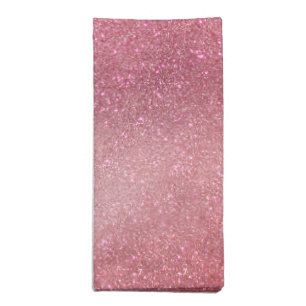 Violet Purple Pink Triple Glitter Ombre Gradient Cloth Napkin
