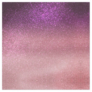 Violet Purple Pink Triple Glitter Ombre Gradient Fabric
