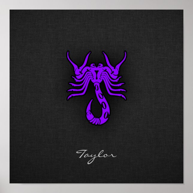 Violet Purple Scorpio Poster (Front)