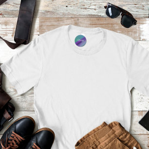 Violet purple turquoise name kids' labels