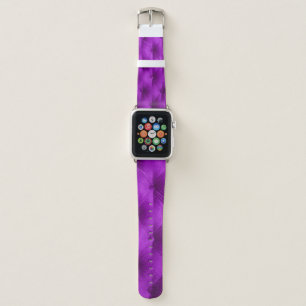Violet purple velvet capitone textile background,  apple watch band