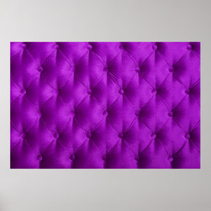 Violet purple velvet capitone textile background,  poster