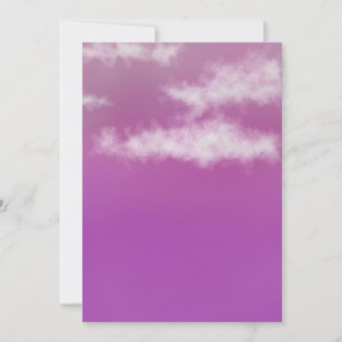 Violet Red Sky Holiday And Invitations Card