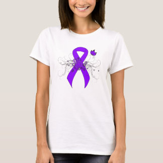 Violet Ribbon Butterfly, Hodgkin's lymphoma T-Shirt