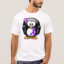 Violet Ribbon Penguin,  Hodgkin's lymphoma T-Shirt