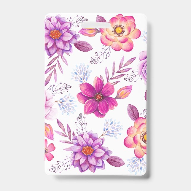 Violet rose badge (Front)