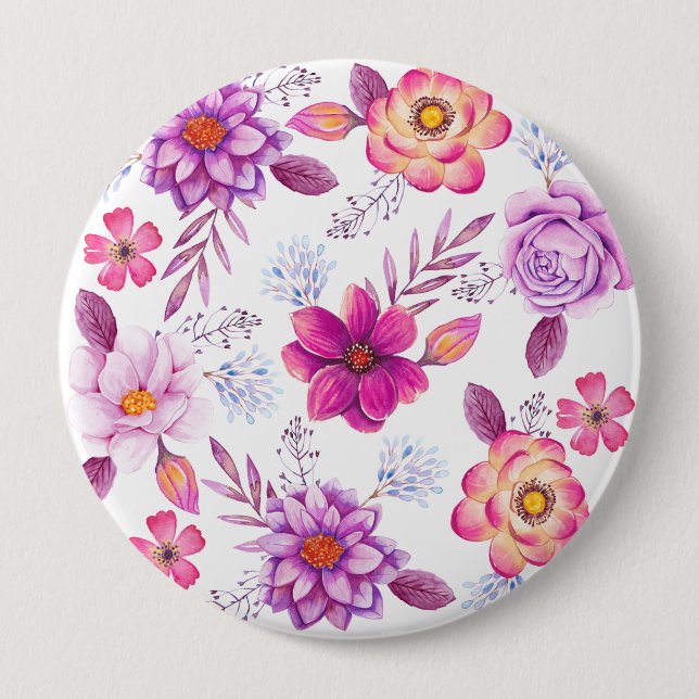 Violet rose button (Front)