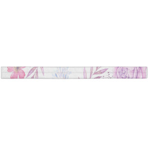 Violet rose elastic hair tie