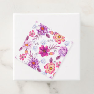 Violet rose favor tags
