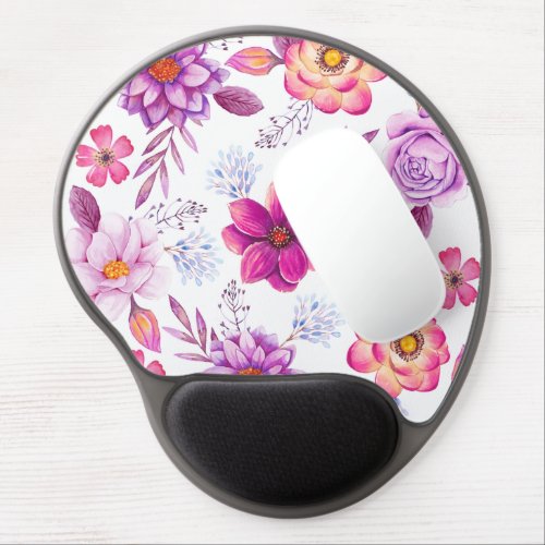 Violet rose gel mouse pad