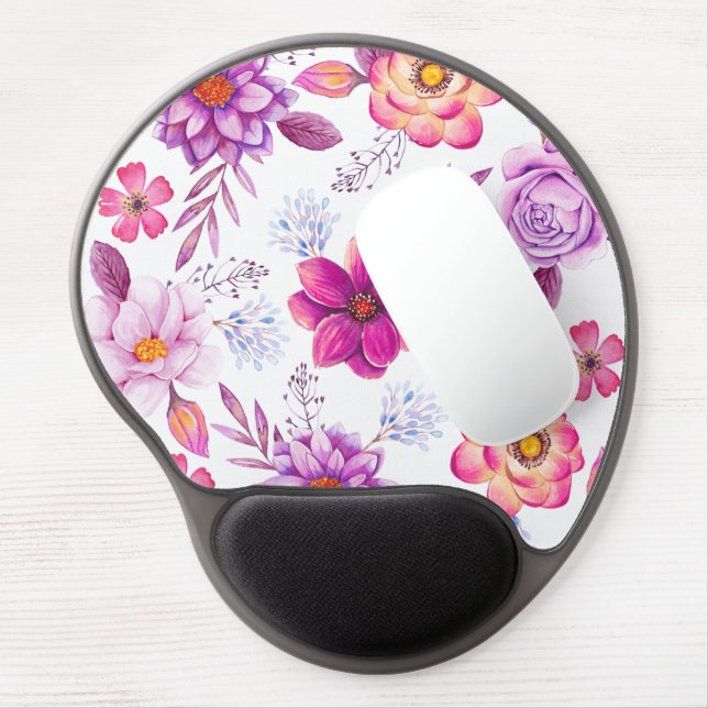 Violet rose gel mouse pad (Left Side)