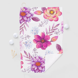 Violet rose golf towel