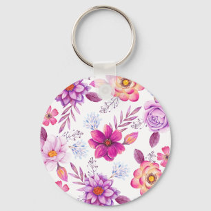Violet rose keychain
