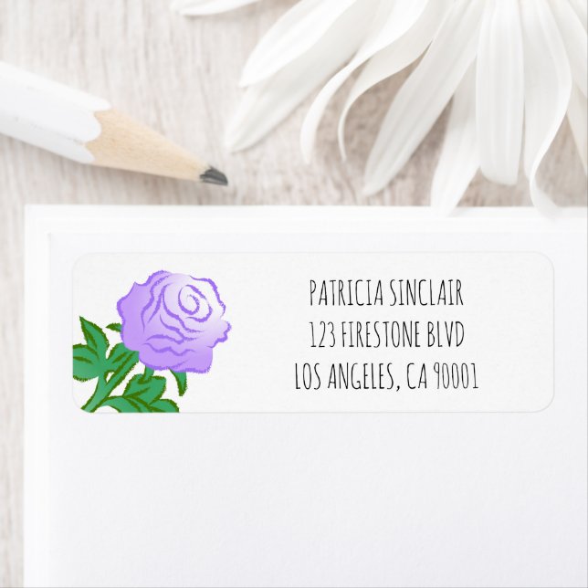 Violet Rose Label (Insitu)