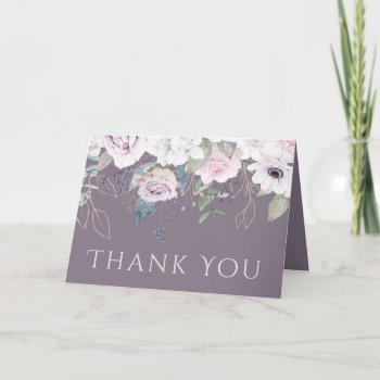 Violet Rose Photo Thank You by MaggieMart at Zazzle