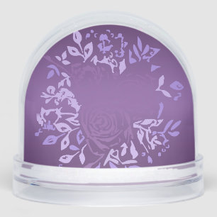 Violet Rose Snow Globe