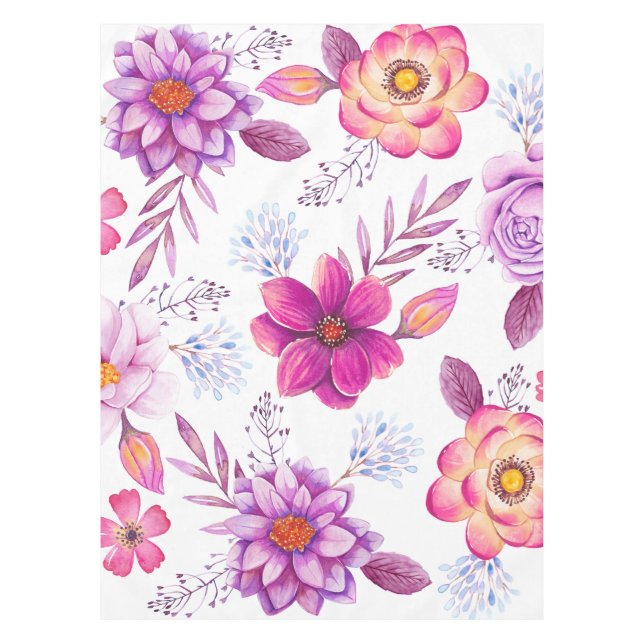 Violet rose tablecloth (Front)