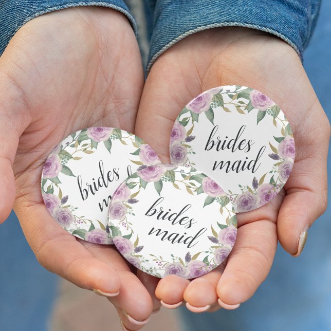 Violet & Sage Bridesmaid Button (Creator Uploaded)