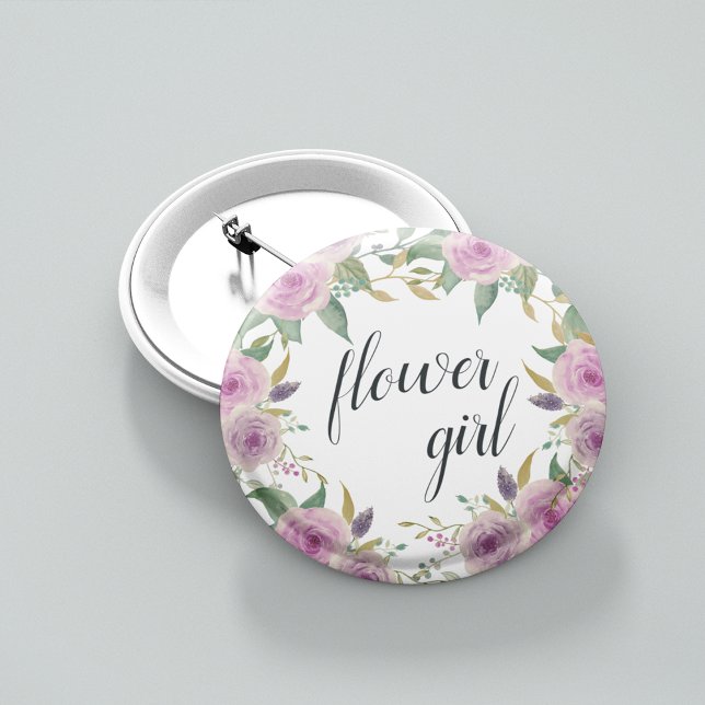 Violet & Sage Flower Girl Button (Creator Uploaded)