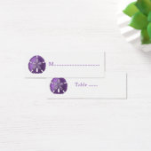 Violet Sand Dollar Reception Table Seating Cards (Desk)