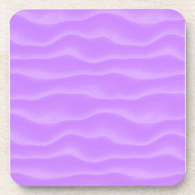 Violet Sand Dunes Abstract Drink Coaster (Front)
