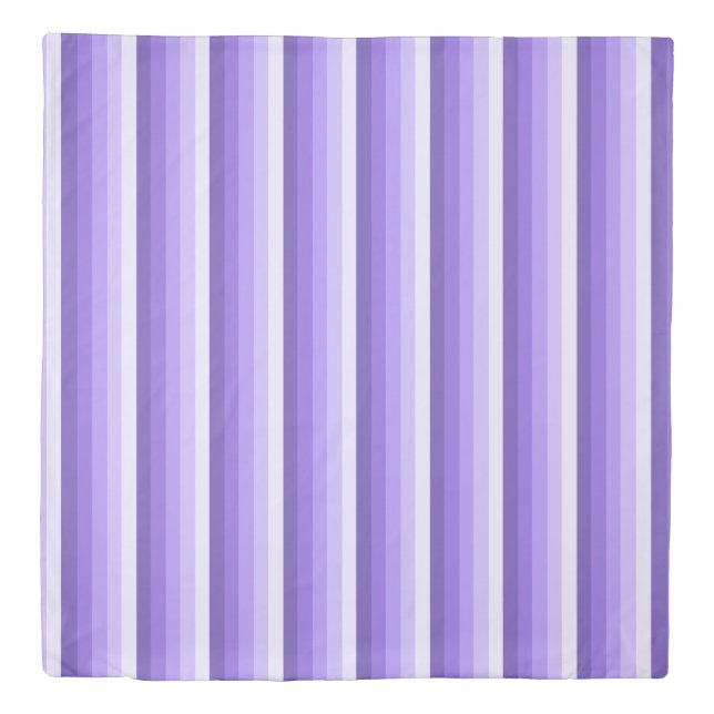 Violet shadow stripes duvet cover (Front)