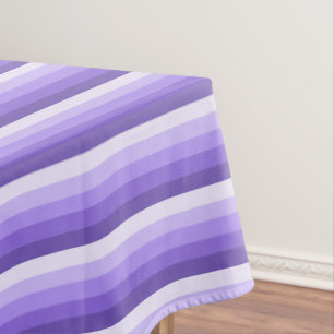 Violet shadow stripes tablecloth
