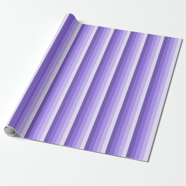 Violet shadow stripes wrapping paper (Unrolled)