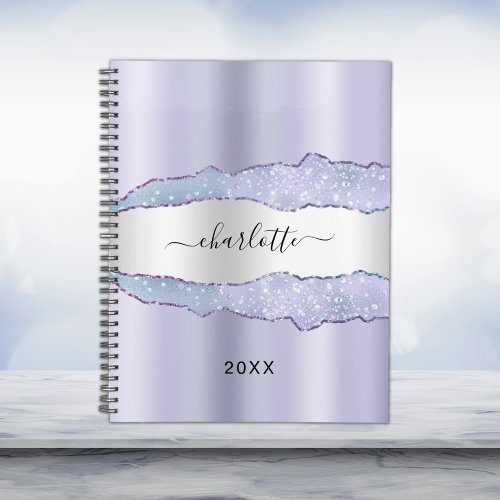 Violet silver agate marble name 2024 planner