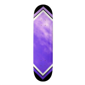 Violet Skies Clouds Purple Black Customizable Deck