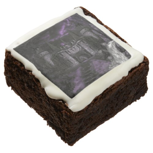 Violet Skies Creep Castle Goth Art Chocolate Brownie