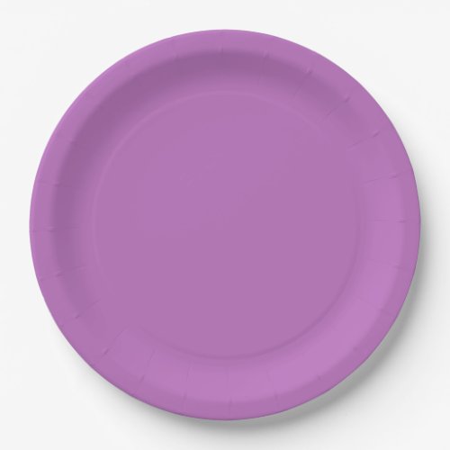 Violet Solid Color Paper Plates