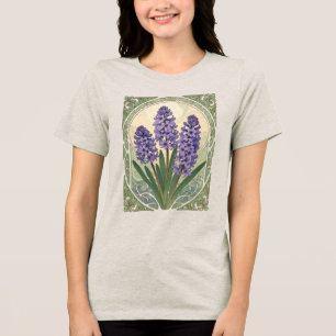 Violet Sonbol Nowruz Hyacinth Bloom Tri-Blend Shirt