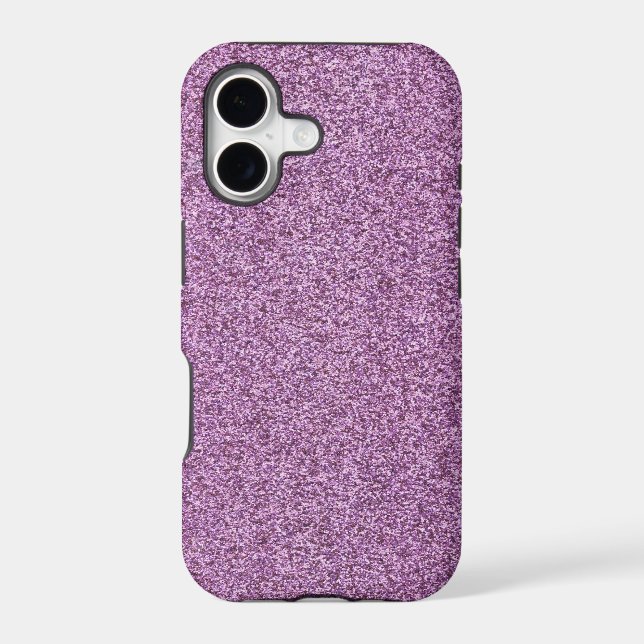 Violet Sparkling Glitter Iphone Case (Back)