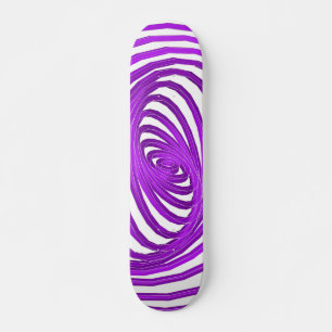 Violet Spiral Graphics: Custom Skateboard Deck