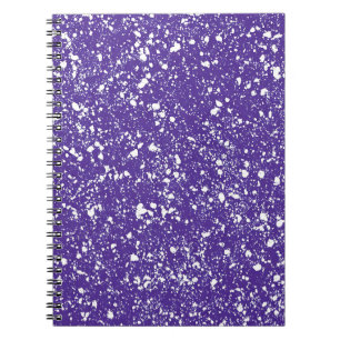 Violet Splash Marble Notebook