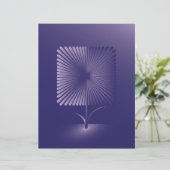 Violet square flower (Standing Front)