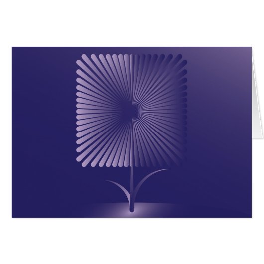 Violet square flower cards (Front Horizontal)