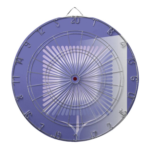 Violet square flower dart board (Front)