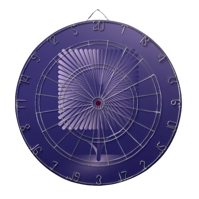 Violet square flower dart board (Front)