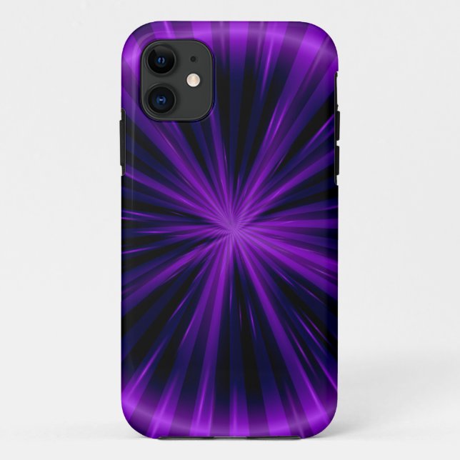 Violet Star Light Graphic Art Case-Mate iPhone Case (Back)