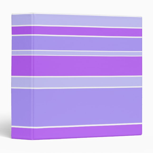 Violet stripes 3 ring binder (Front/Spine)