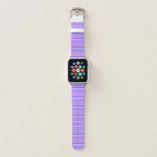 Violet stripes apple watch band