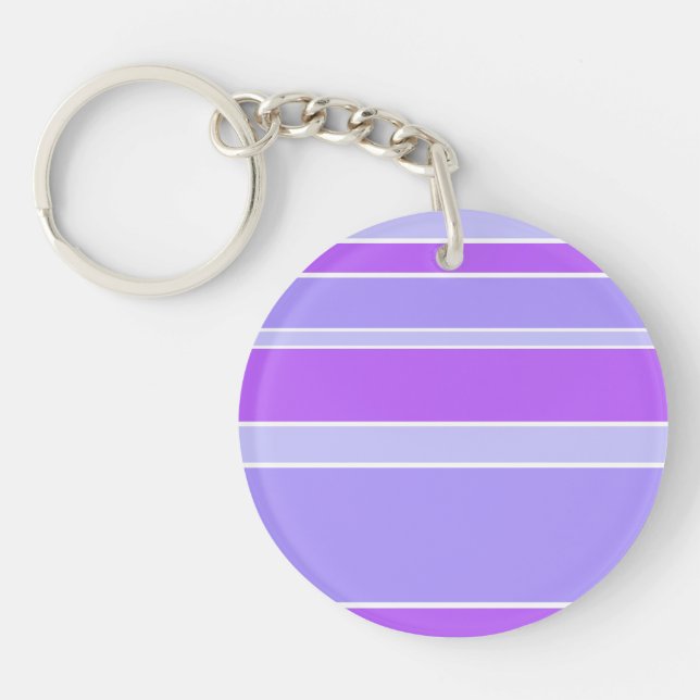 Violet stripes keychain (Front)